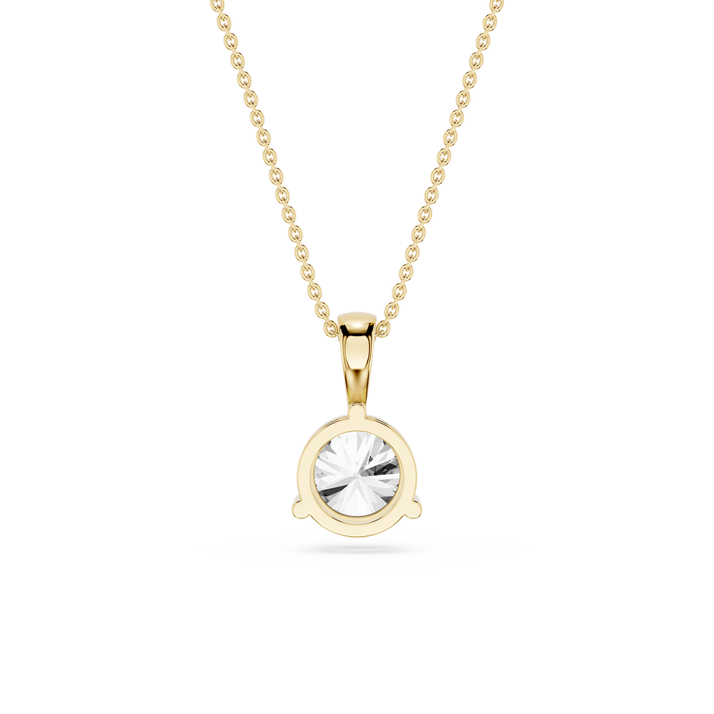 Oval Lab Grown Diamond Solitaire Pendant