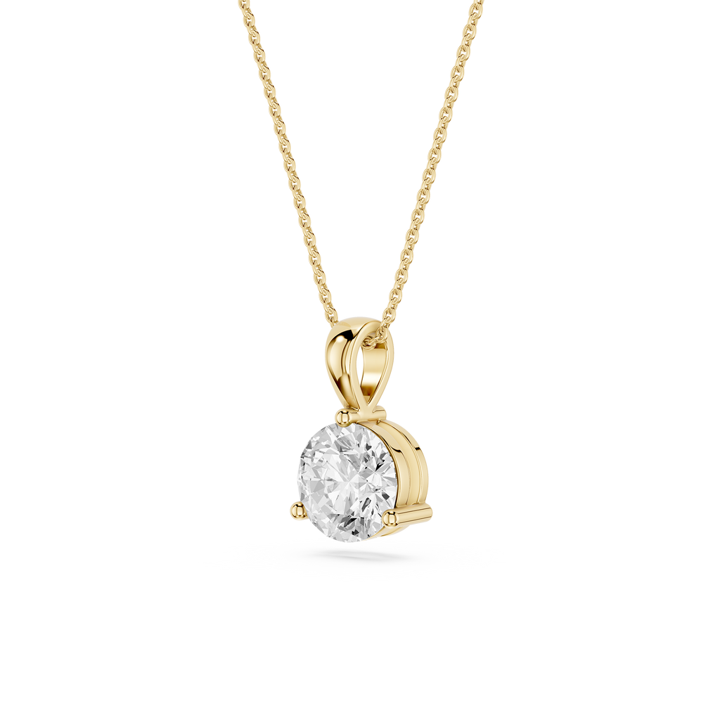 Oval Lab Grown Diamond Solitaire Pendant