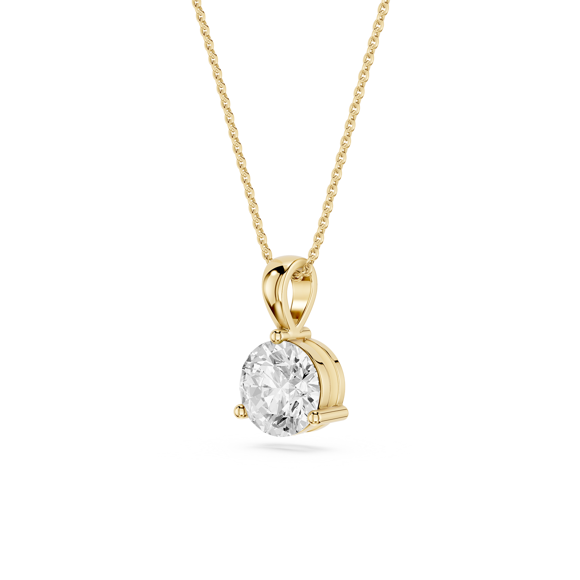 Oval Lab Grown Diamond Solitaire Pendant