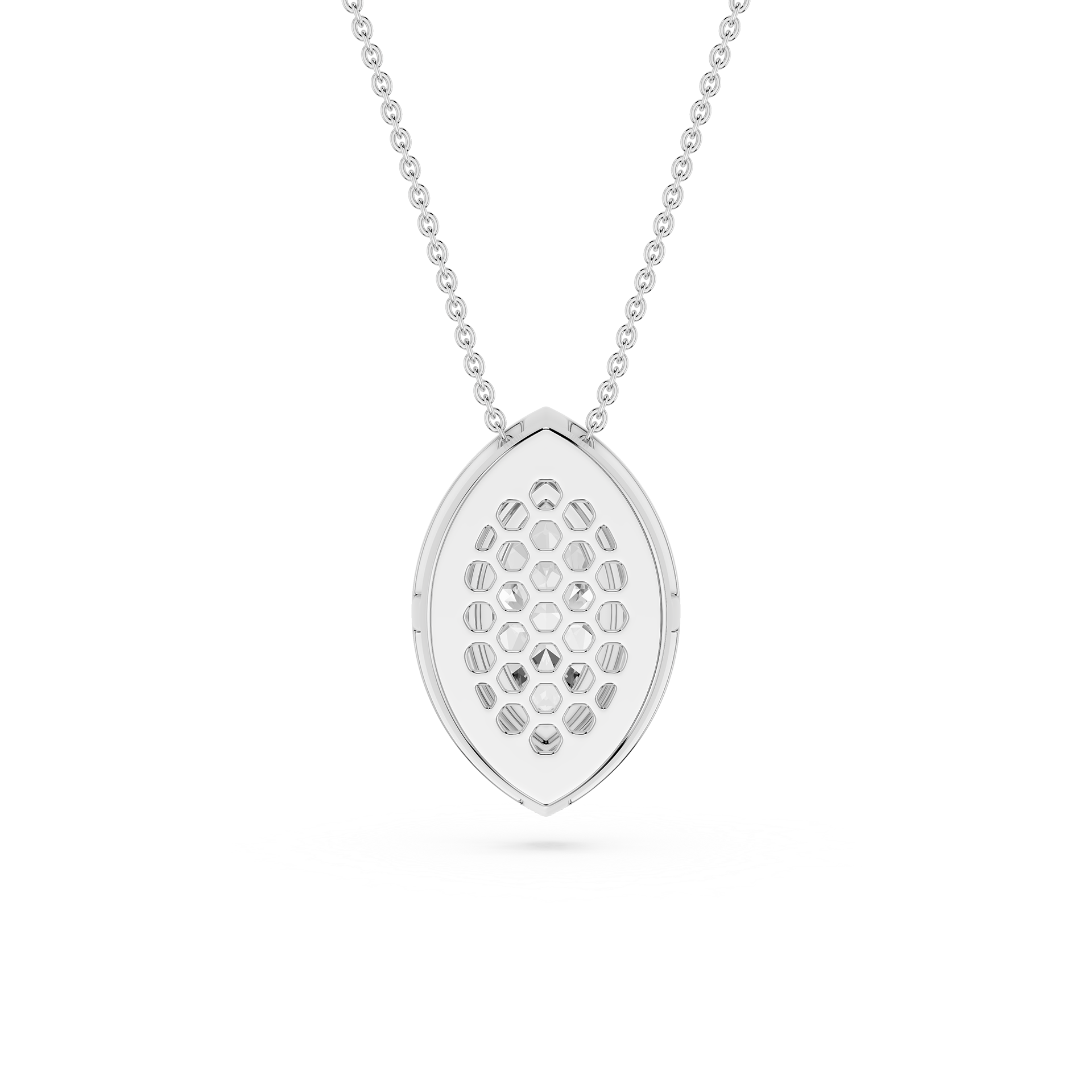 Marquise Lab Grown Diamond Halo Pendant
