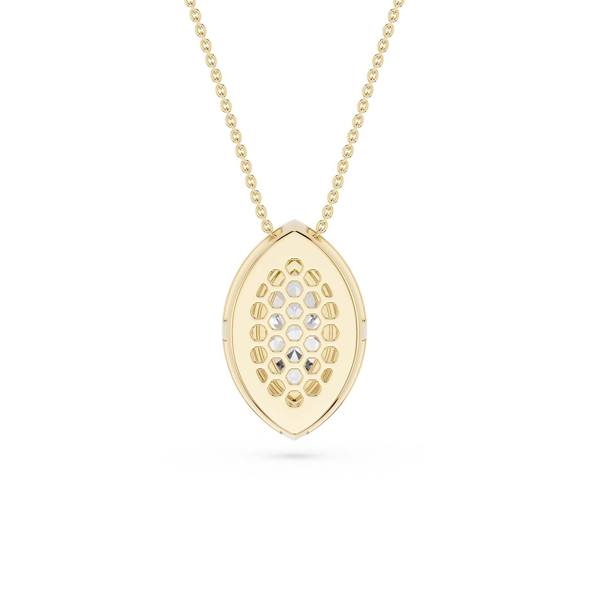 Marquise Lab Grown Diamond Halo Pendant