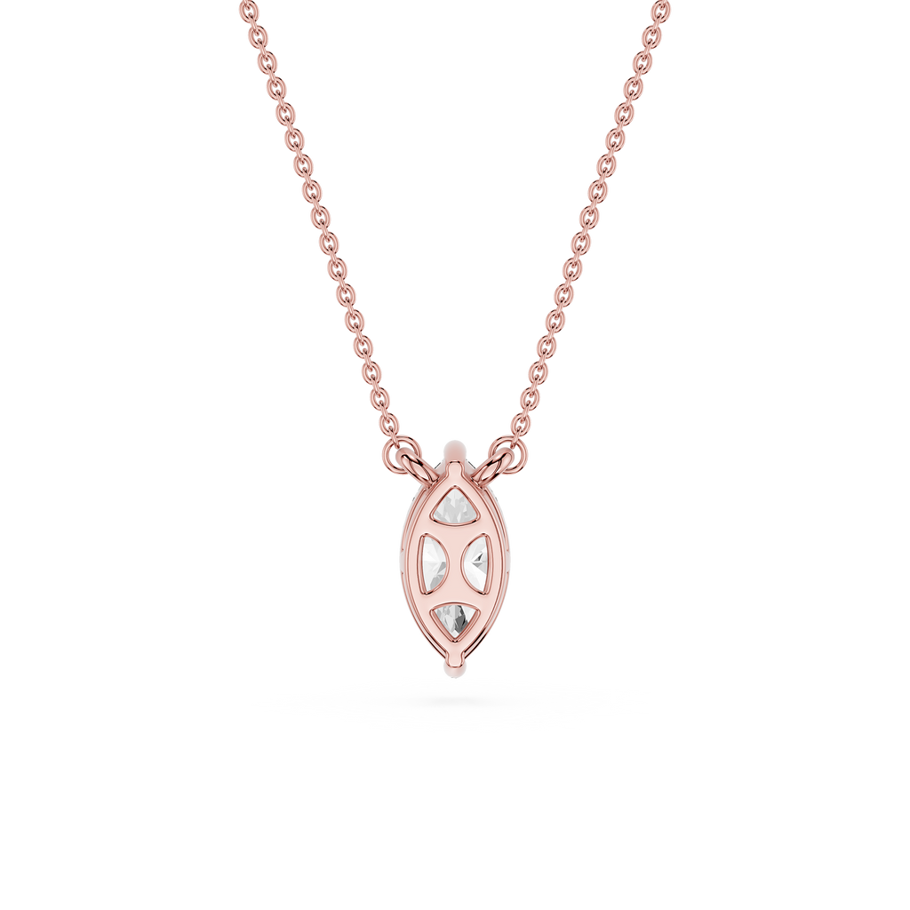 Marquise Lab Grown Diamond Solitaire Pendant
