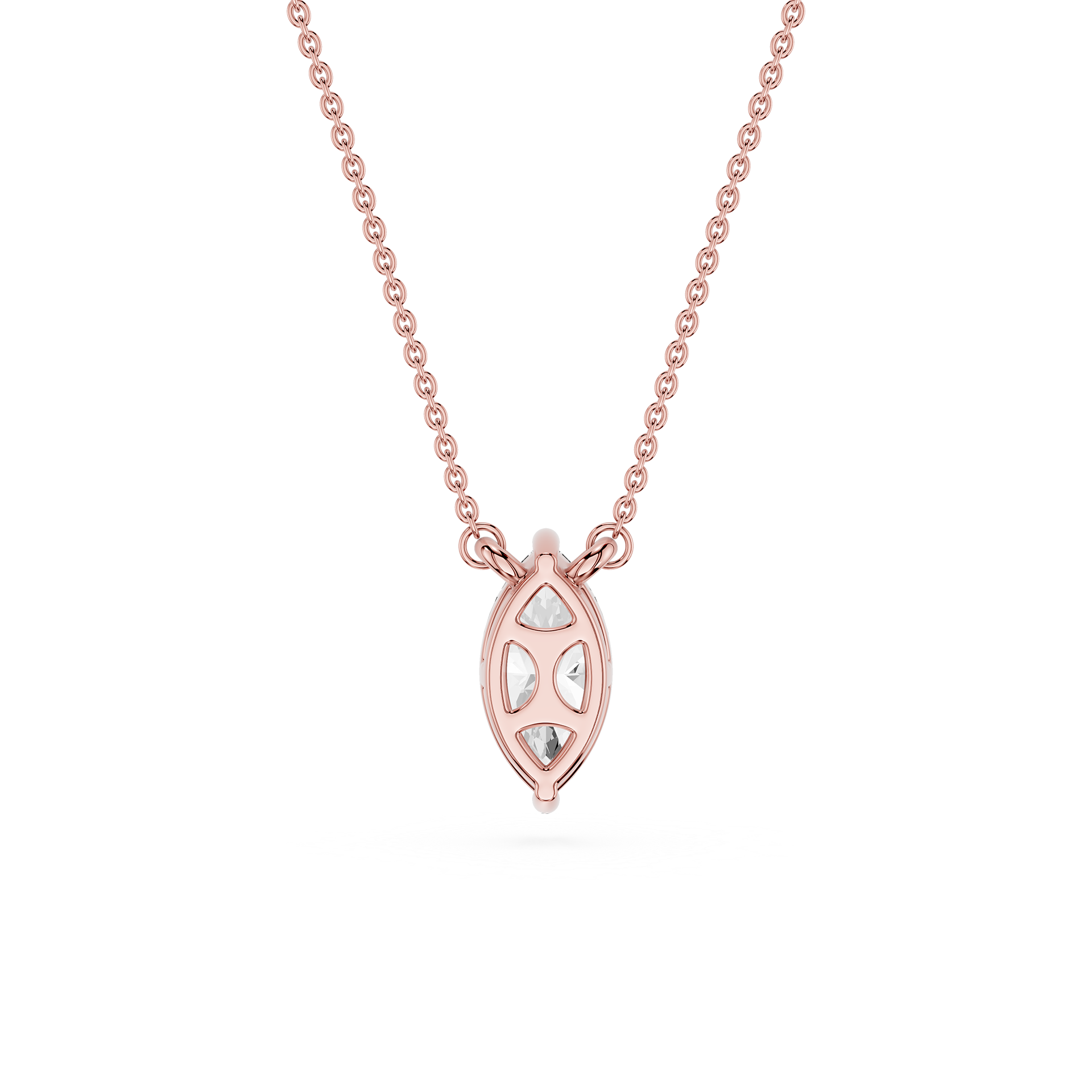 Marquise Lab Grown Diamond Solitaire Pendant