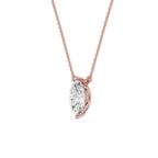 Marquise Lab Grown Diamond Solitaire Pendant