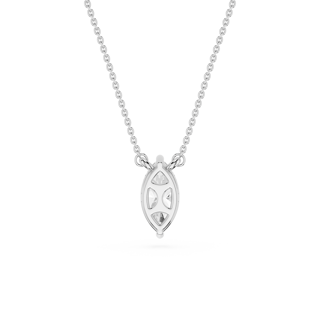 Marquise Lab Grown Diamond Solitaire Pendant