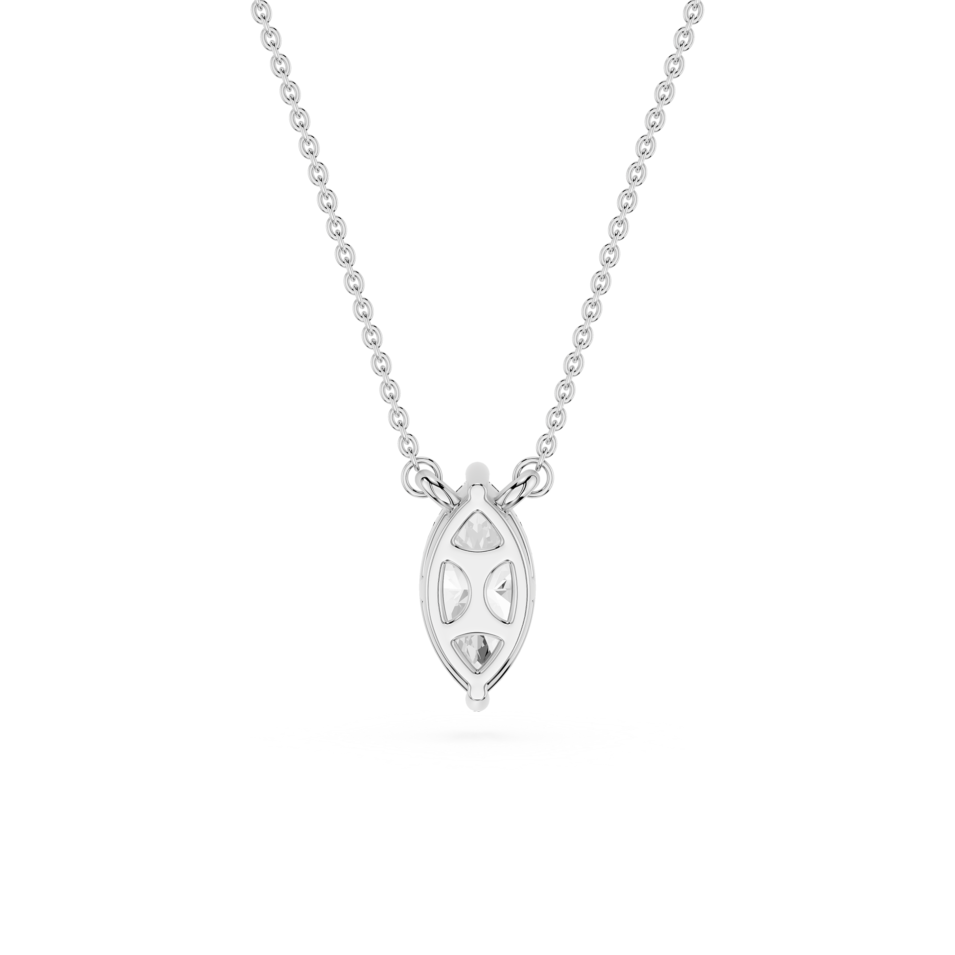 Marquise Lab Grown Diamond Solitaire Pendant