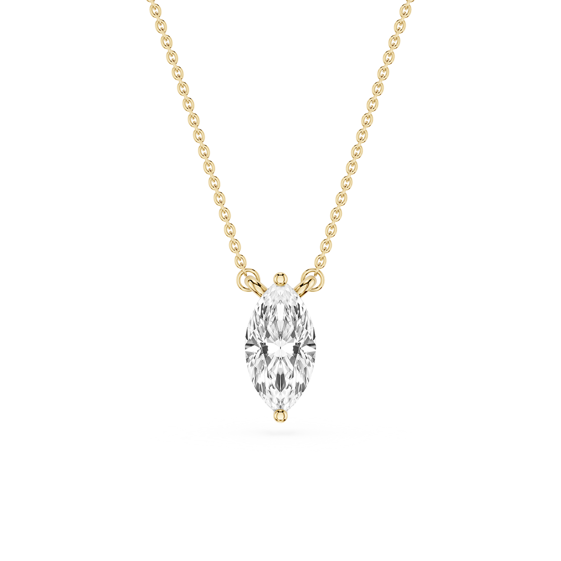 Marquise Lab Grown Diamond Solitaire Pendant