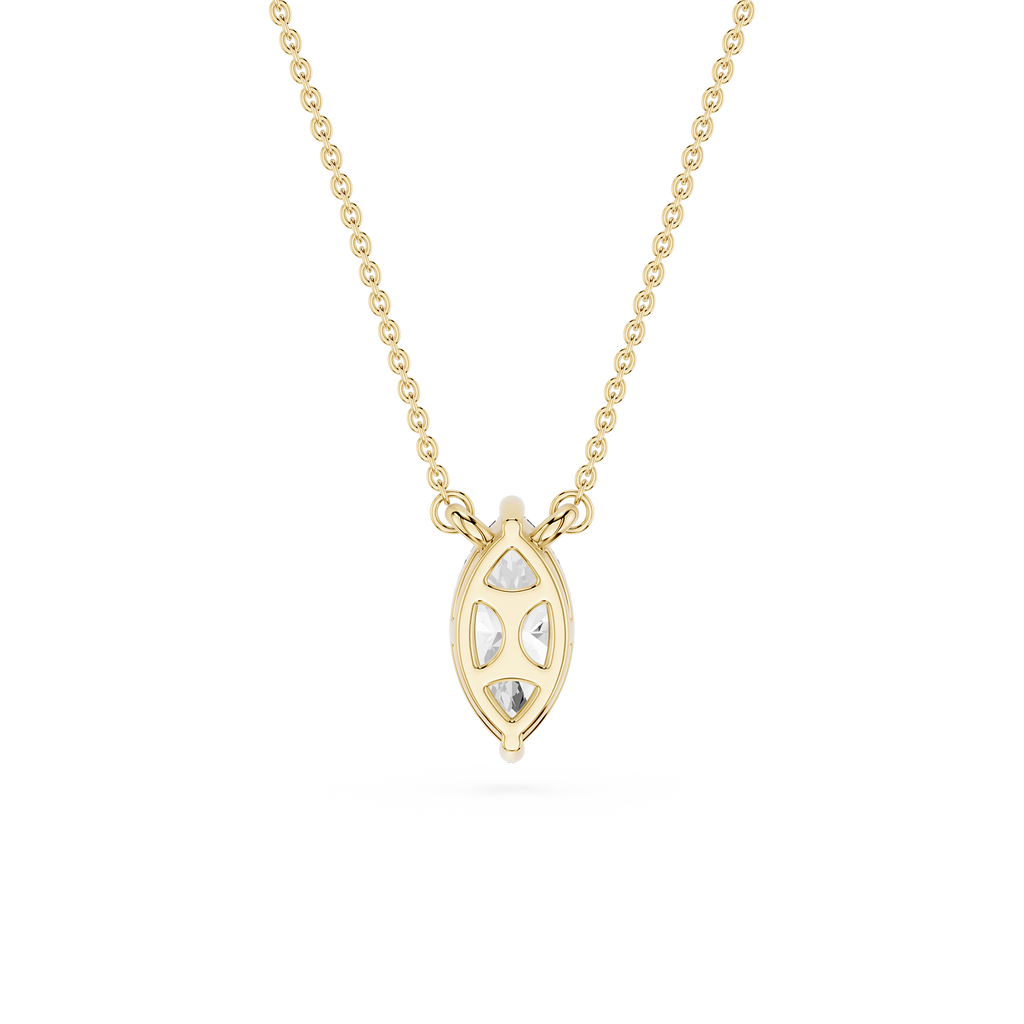 Marquise Lab Grown Diamond Solitaire Pendant