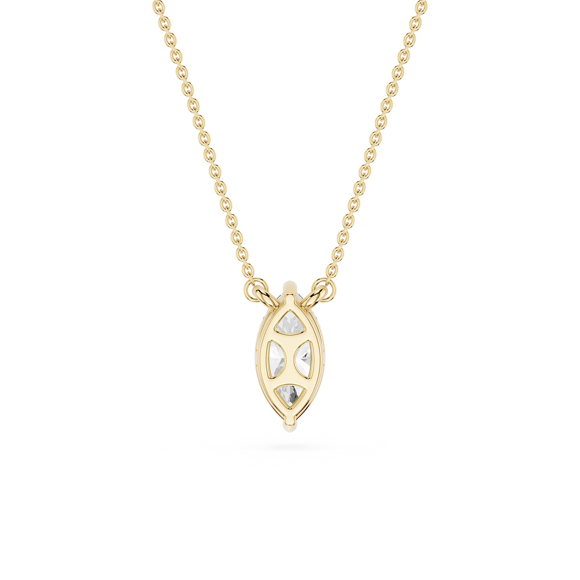Marquise Lab Grown Diamond Solitaire Pendant