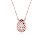 Pear Lab Grown Diamond Halo Pendant