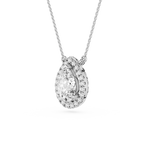 Pear Lab Grown Diamond Halo Pendant