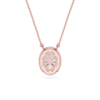 Oval Halo Lab Grown Diamond Pendant