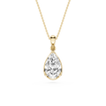 Pear Cut Lab Grown Diamond Solitaire Pendant