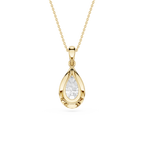Pear Cut Lab Grown Diamond Solitaire Pendant