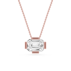 Emerald Cut Lab Grown Diamond Solitaire Pendant