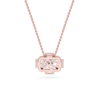 Emerald Cut Lab Grown Diamond Solitaire Pendant