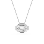 Emerald Cut Lab Grown Diamond Solitaire Pendant