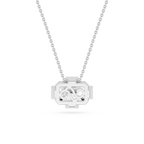 Emerald Cut Lab Grown Diamond Solitaire Pendant