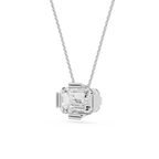 Emerald Cut Lab Grown Diamond Solitaire Pendant