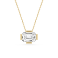 Emerald Cut Lab Grown Diamond Solitaire Pendant
