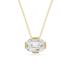 Emerald Cut Lab Grown Diamond Solitaire Pendant