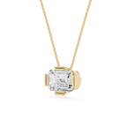 Emerald Cut Lab Grown Diamond Solitaire Pendant