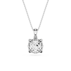 Princess Cut Lab Grown Diamond Solitaire Pendant