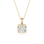 Princess Cut Lab Grown Diamond Solitaire Pendant