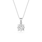 Princess Cut Lab Grown Diamond Solitaire Pendant
