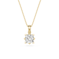 Princess Cut Lab Grown Diamond Solitaire Pendant