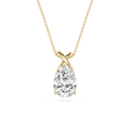 Pear Cut Lab Grown Diamond Twist Pendant