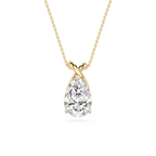 Pear Cut Lab Grown Diamond Twist Pendant