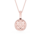 Round Cut Halo Lab Grown Diamond Pendant