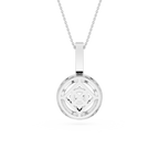 Round Cut Halo Lab Grown Diamond Pendant