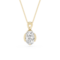 Oval Cut Lab Grown Diamond Infinity Pendant