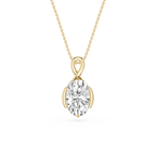 Oval Cut Lab Grown Diamond Infinity Pendant