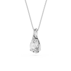 Pear Cut Lab Grown Diamond Drop Pendant