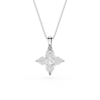 Princess Cut Lab Grown Diamond Solitaire Pendant
