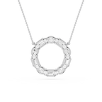 Mixed Shape Lab Grown Diamond Circle Pendant
