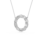 Mixed Shape Lab Grown Diamond Circle Pendant