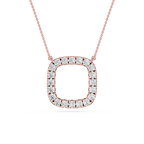 Round Halo Lab Grown Diamond Pendant