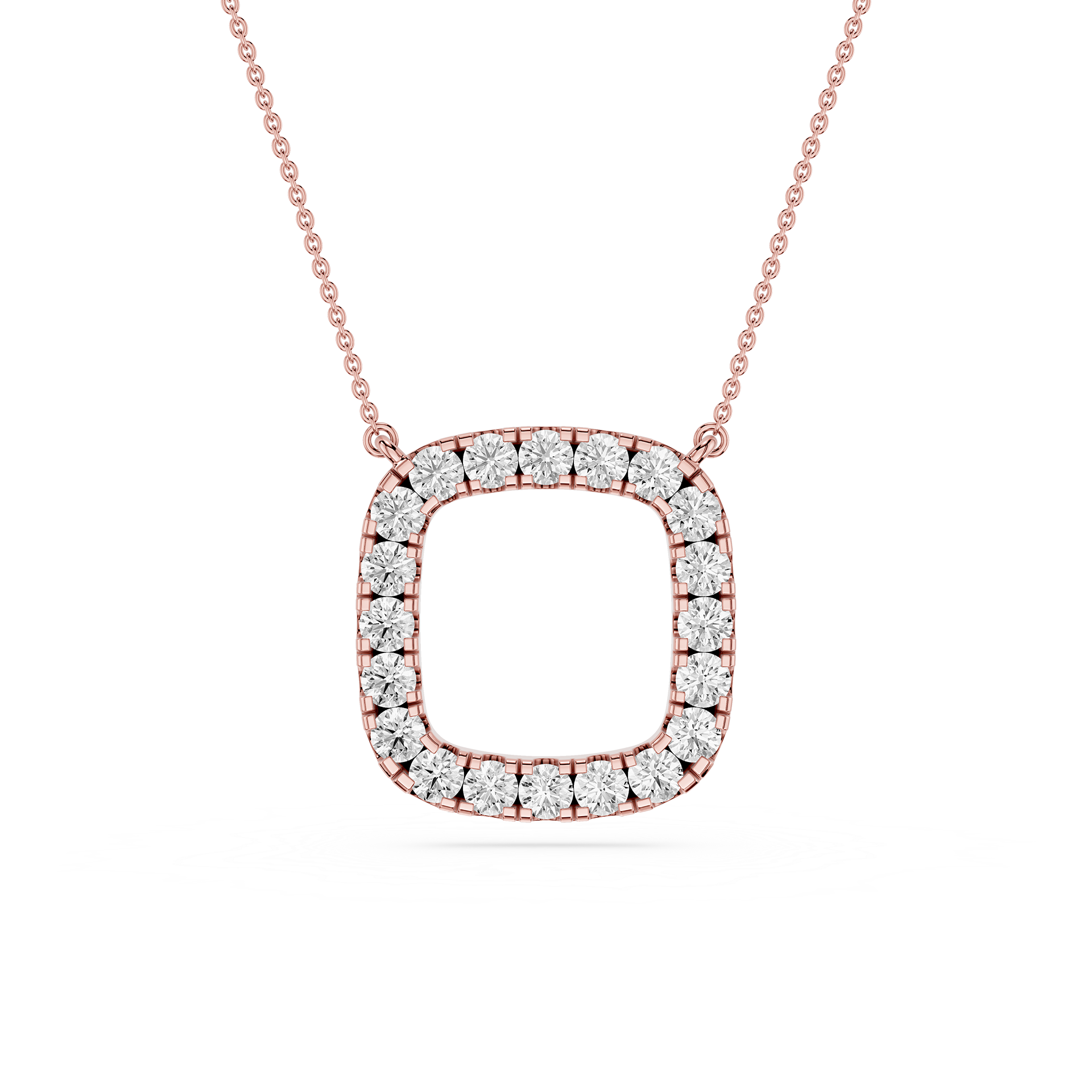 Round Halo Lab Grown Diamond Pendant