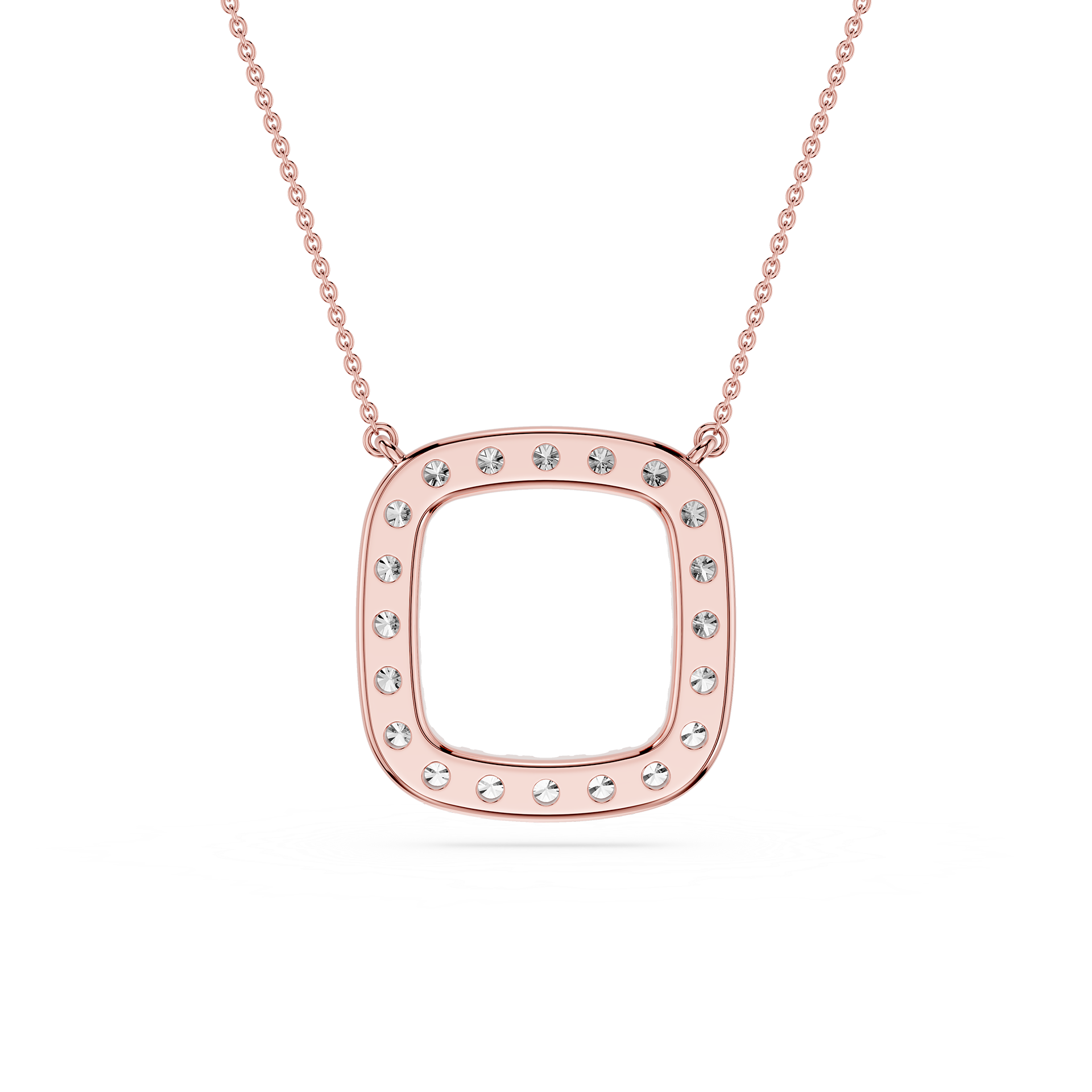 Round Halo Lab Grown Diamond Pendant