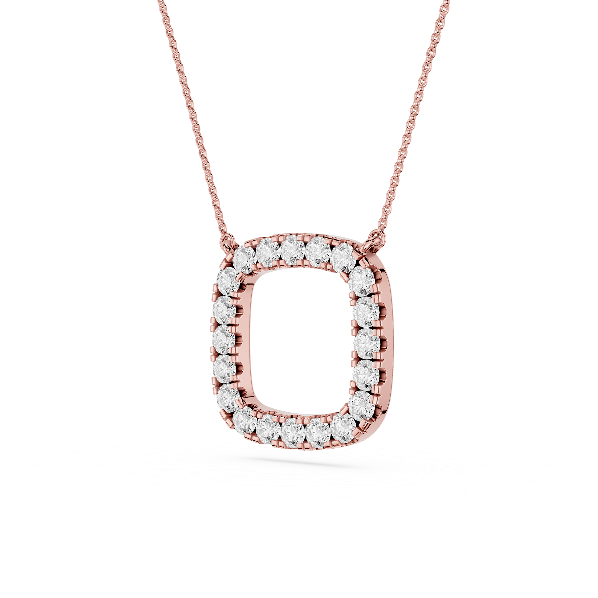 Round Halo Lab Grown Diamond Pendant