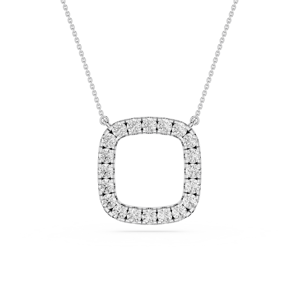 Round Halo Lab Grown Diamond Pendant