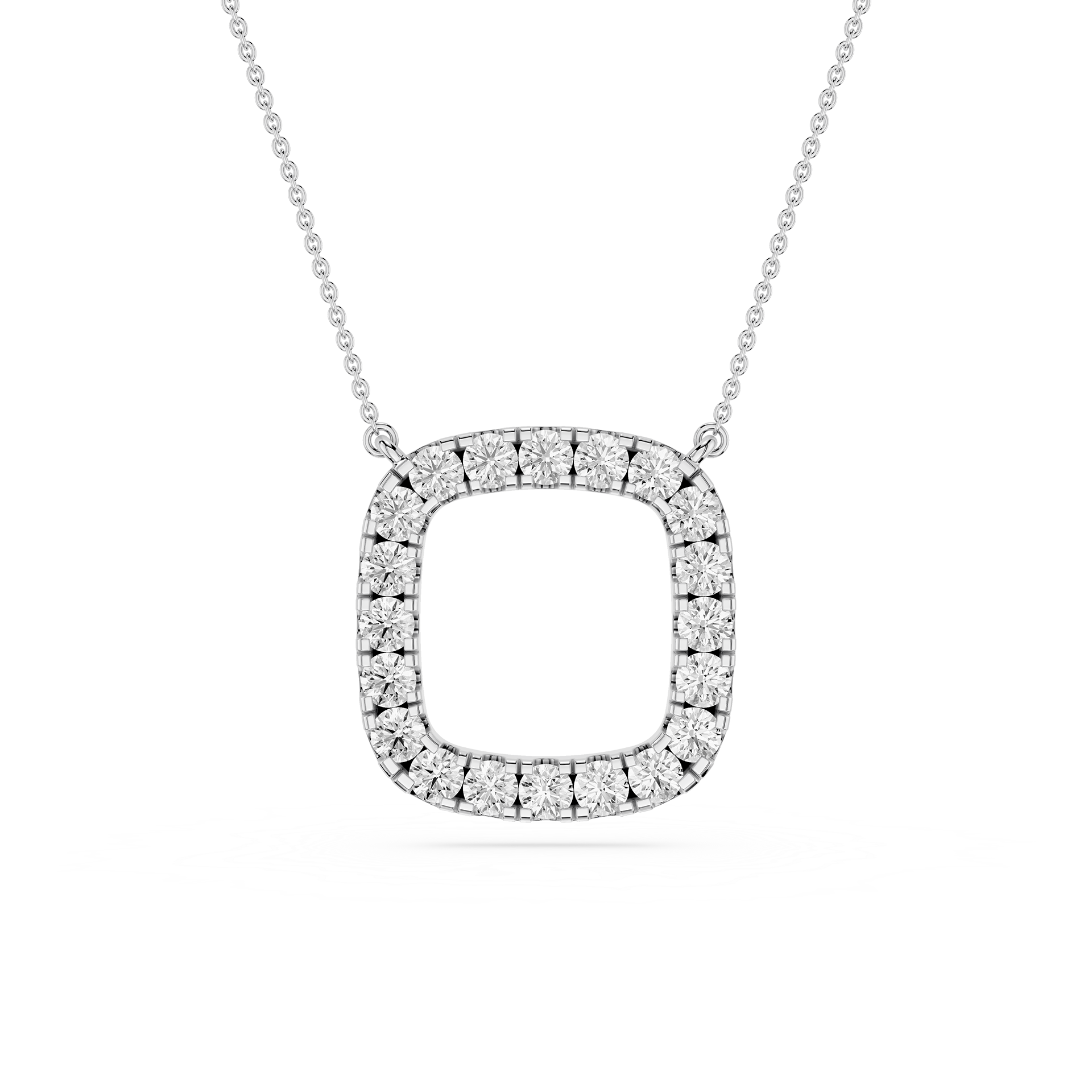 Round Halo Lab Grown Diamond Pendant