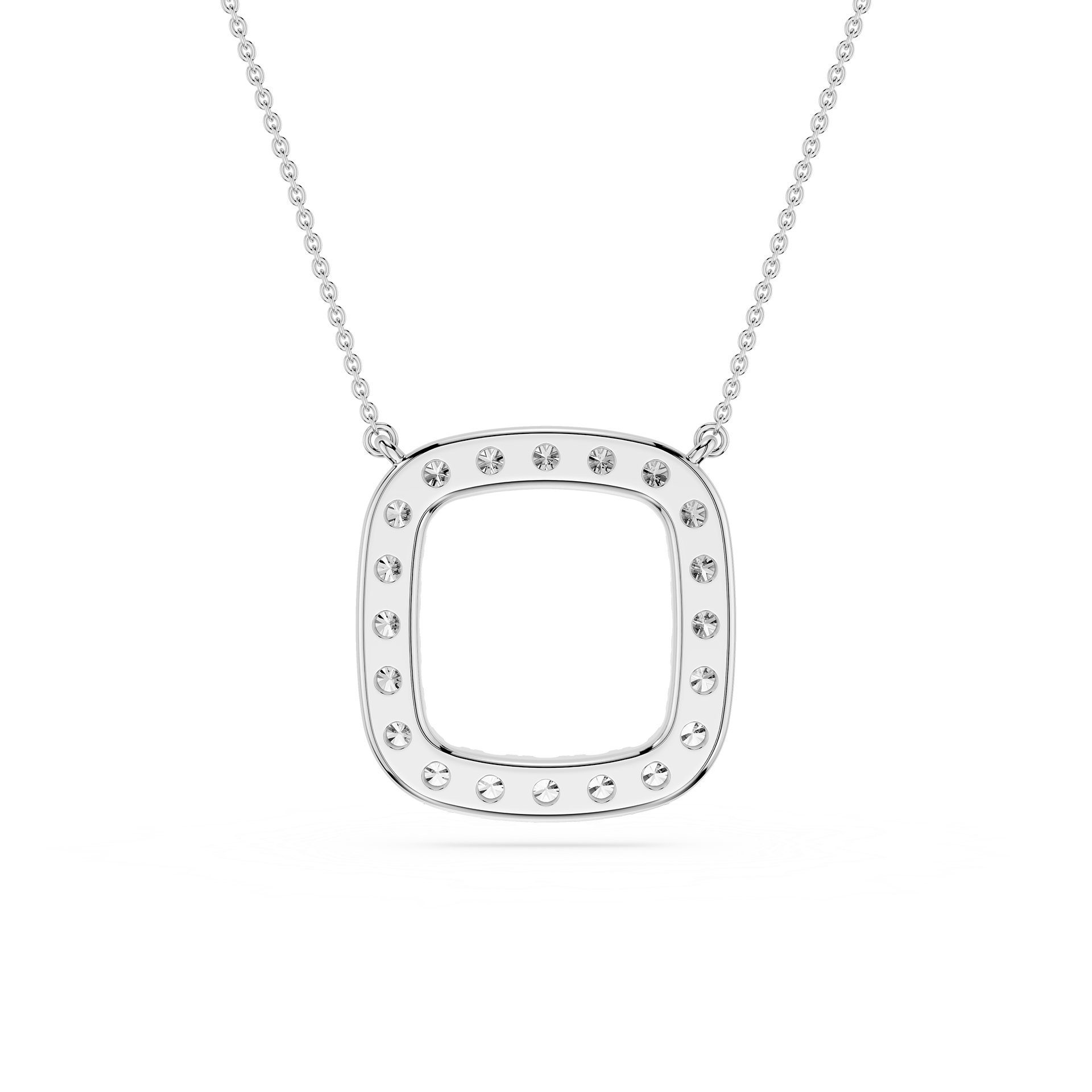 Round Halo Lab Grown Diamond Pendant