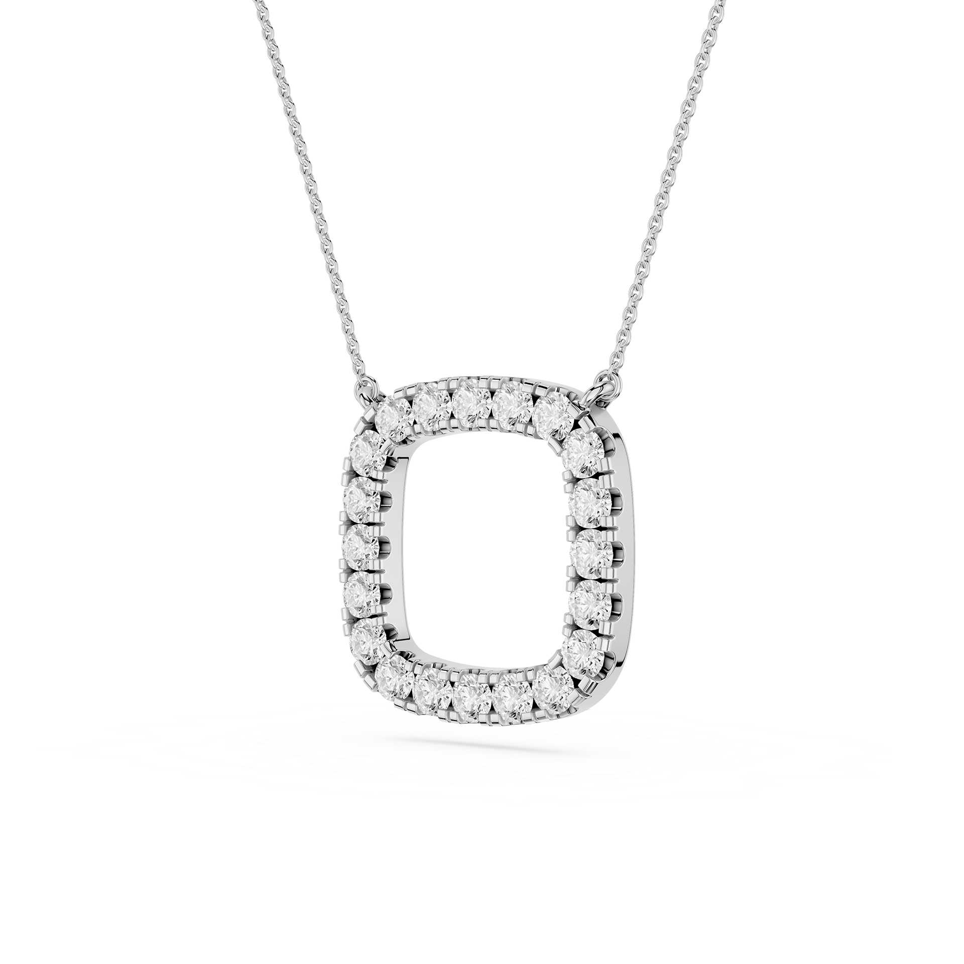 Round Halo Lab Grown Diamond Pendant