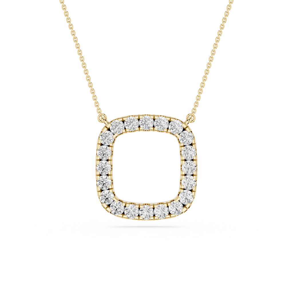 Round Halo Lab Grown Diamond Pendant
