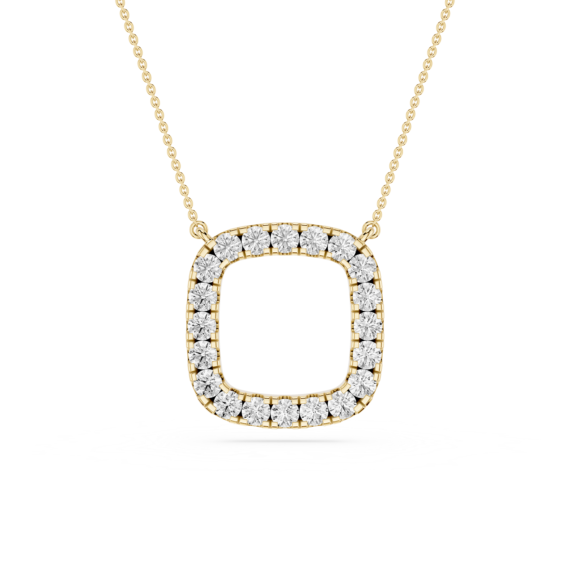 Round Halo Lab Grown Diamond Pendant